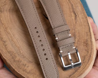 Taupe saffiano band