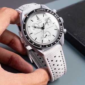 White and Black Sailcloth Rally Strap