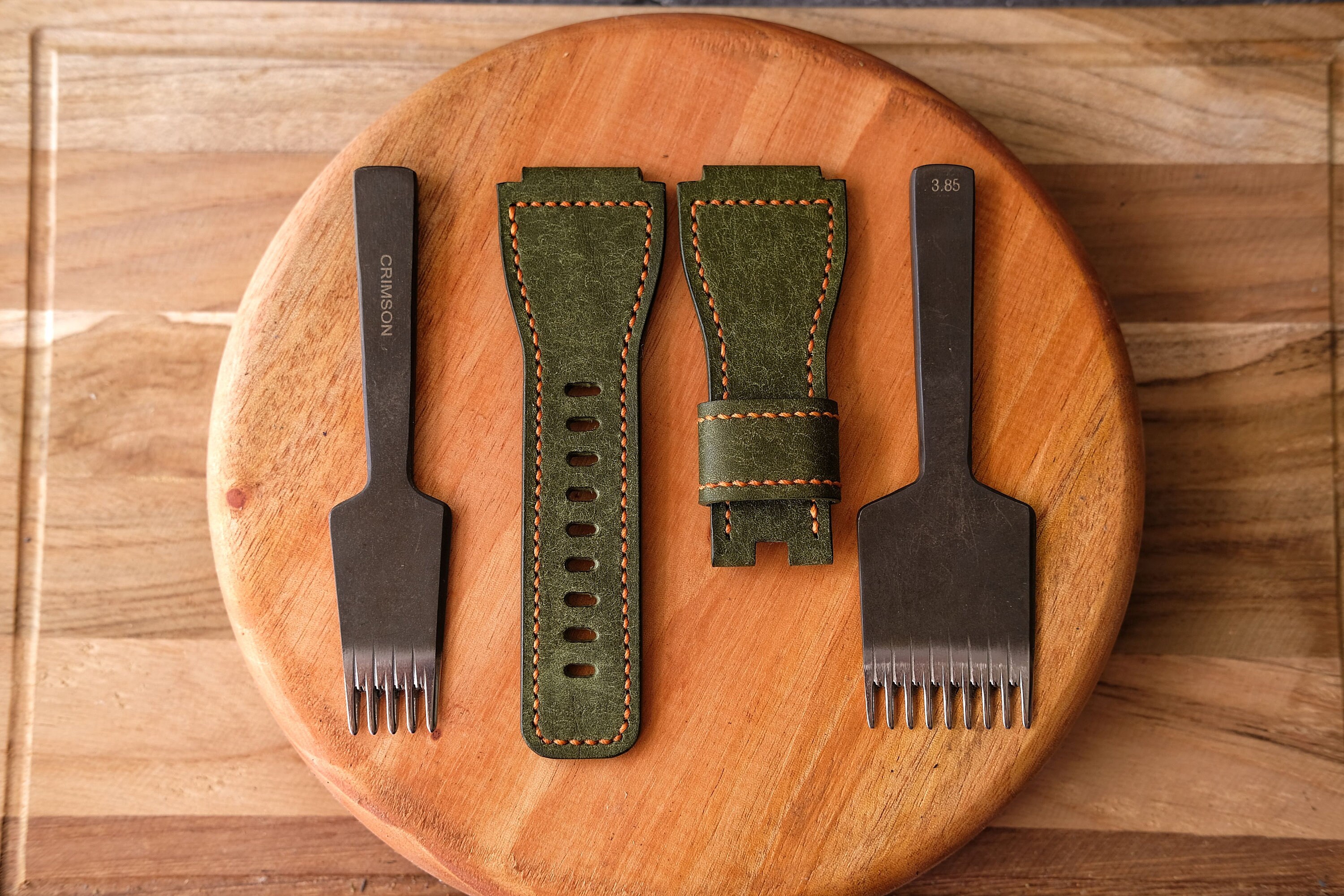 Bell and Ross Watch Strap Bell Ross Olive Green Watch Strap Etsy