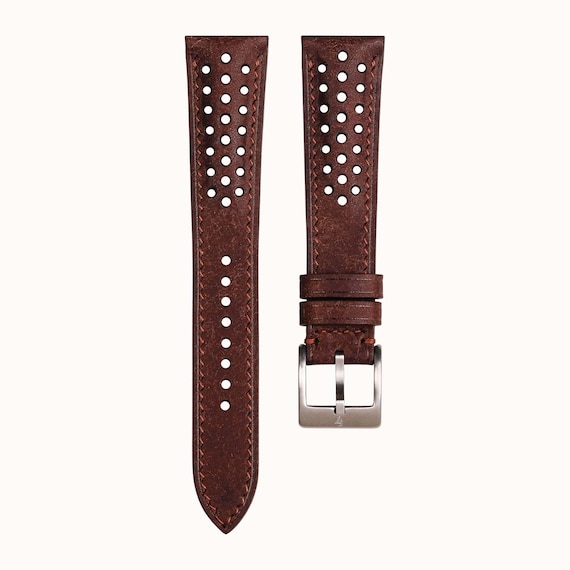 Bracelet De Montre En Cuir Marron - Ancien Stock Lip De 1985, Neuf Sans Boîte