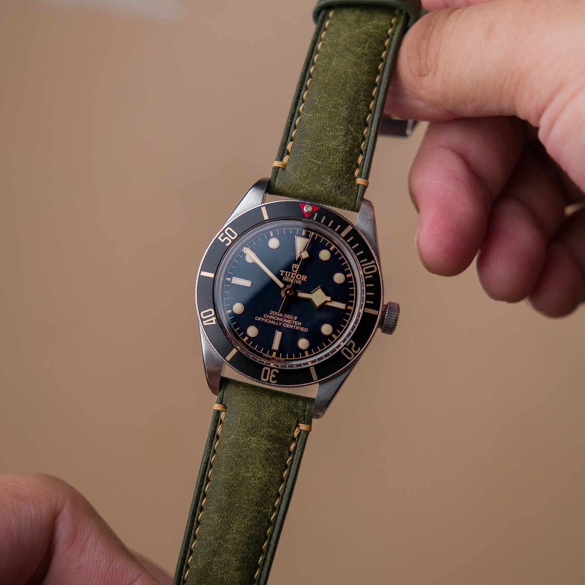 Green Watch Strap Custom Handmade Leather Watch Strap 14mm Etsy Australia