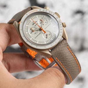 Taupe Epsom Strap for Moonswatch Jupiter