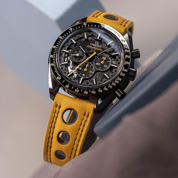 Cinturino Per Orologio In Pelle Vacchetta Da 18 Mm, 20 Mm, 22 Mm, 24 Mm. Cinturino Per Orologio In Pelle Nera Fatto A Mano. - Italia - Foto 13