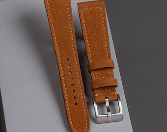 Caramel Brown Nubuck Strap