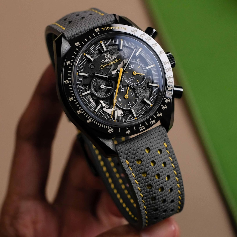 Grey and Yellow Sailcloth Strap image 2