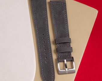 Grey Nubuck Strap