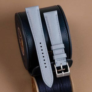Baby Blue Saffiano Strap