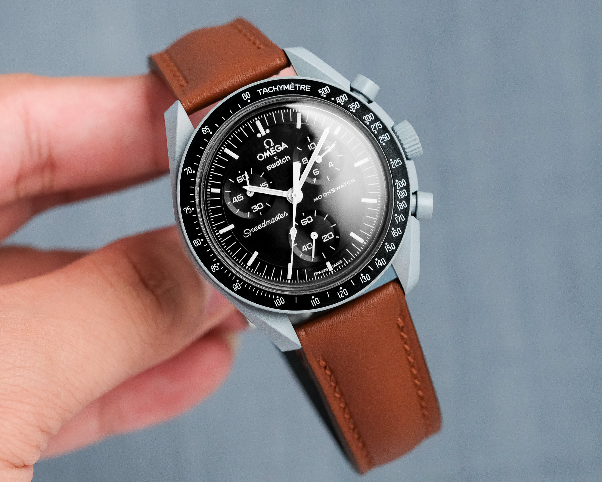 moonwatch leather strap