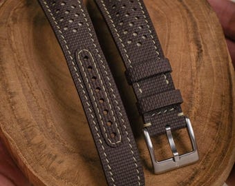 Brown Sailcloth Rally Strap
