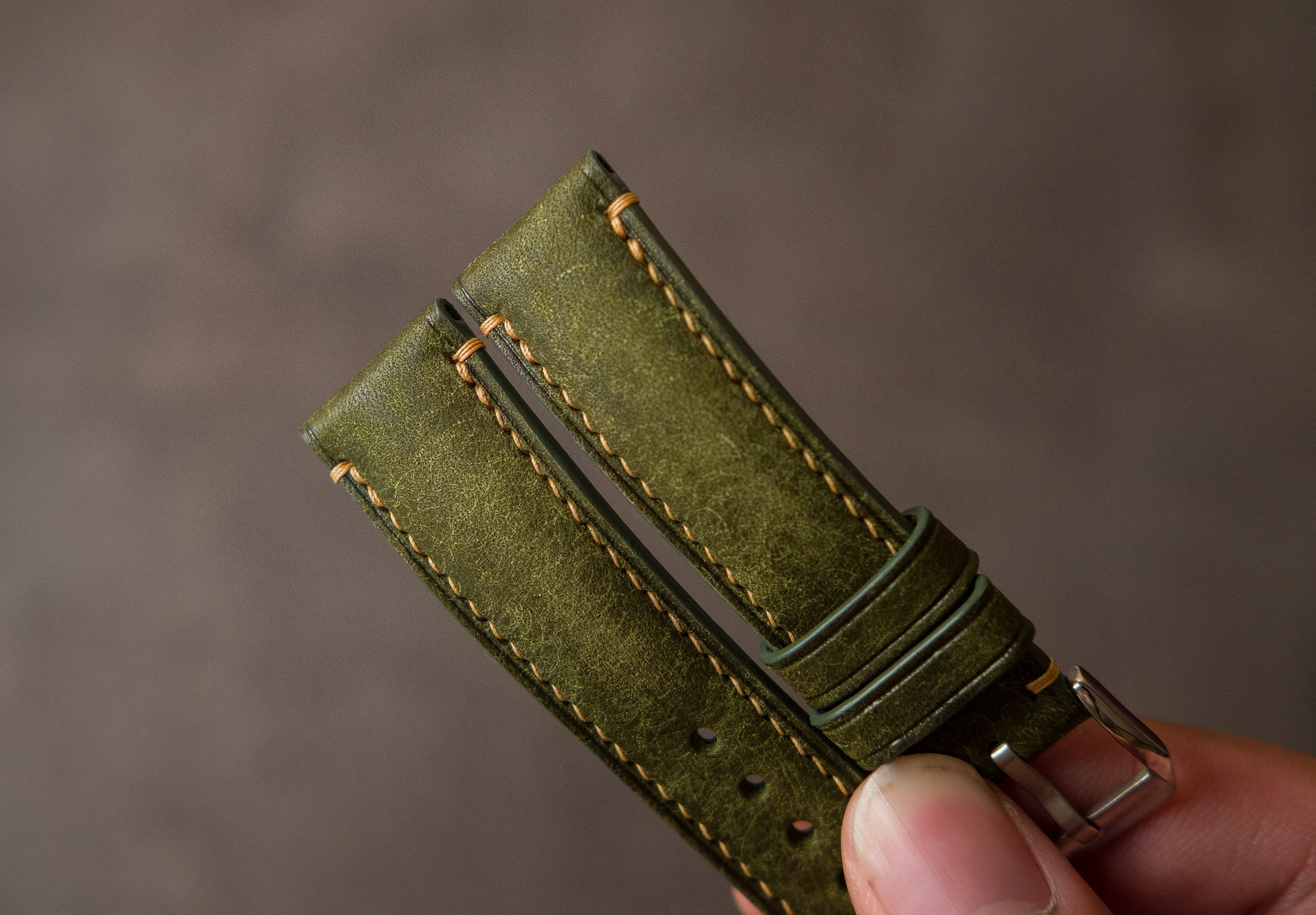 Green Watch Strap Custom Handmade Leather Watch Strap 14mm Etsy UK