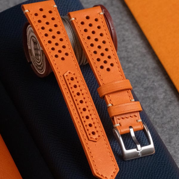 Orange Calf Rally Strap