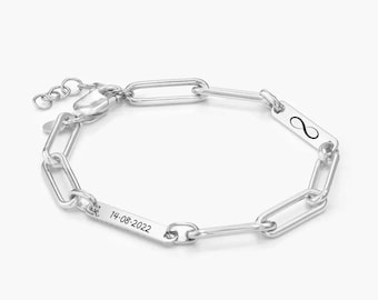 ID Edelstahl Armband Ankerkette mit Gravur nach Wunsch mit 2 oder 3 Plättchen NEU