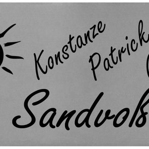 Individuelles Türschild Edelstahl Mit Gravur - Namensschild Mit Bildern 150x100mm