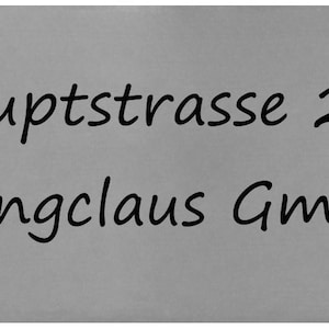 ID Briefkastenschild mit Gravur nach Wunsch Namensschild Türschild Edelstahl Schild in 6 Größen Bild 7