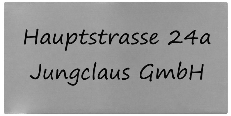 ID Briefkastenschild mit Gravur nach Wunsch Namensschild Türschild Edelstahl Schild in 6 Größen Bild 7