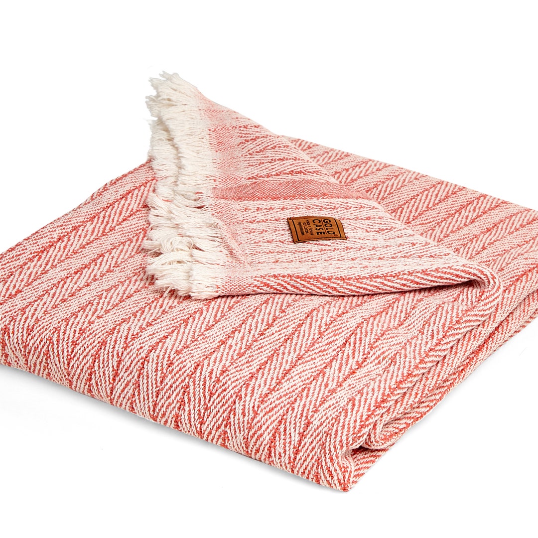 Vintage Throw & Blanket Series by GOLD CASE 50x60 Inches Super Soft 100