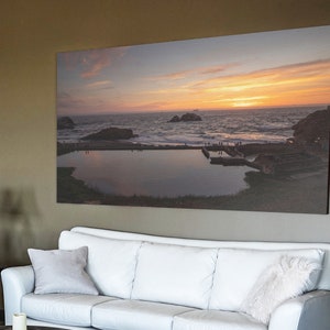 Sonnenuntergang in den Sutro Baths vor der Küste von San Francisco Kalifornien. (original Digitaldruck ll)