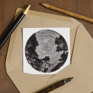 Sternhimmel großer Foto Papieraufkleber handgemacht | Kreise Des Lebens | poetische & achtsame Astrofotografie | Das Nachtleuchten Der Zeit