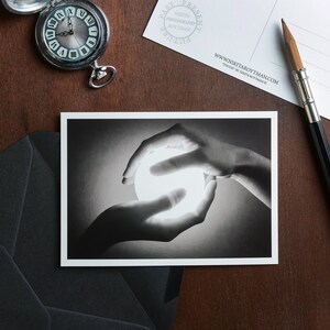 Ansichtkaart "Touch", fine art foto, verjaardagskaart, rouwkaart, romantische kaart, condoleancekaart, begrafenis, rouwkaart, condoleance, bedankt