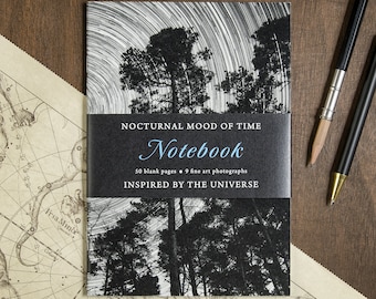 Handmade Notebook | Inspired by the Universe | blank pages with poetic & mindful astrophotography art | Beautiful Journal, Sketchbook, Diary