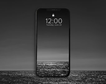 Black Aesthetic Wallpaper Lockscreen Etsy