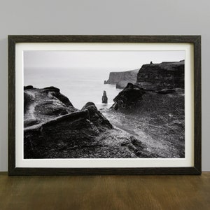 Cliffs Of Moher / Aillte an Mhothair / paesaggio in Irlanda stampa fotografica su carta baritata / arte murale poetica e consapevole