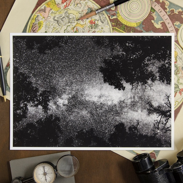 Der Flug Des Cygnus | Sternhimmel Fotodruck auf A4 Barytpapier | poetische und achtsame Astrofotografie | Das Nachtleuchten Der Zeit