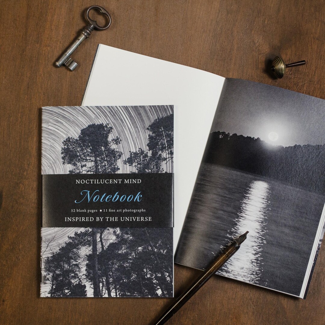 Handmade Starry Night Notebook: Celestial Landscape Journal - Etsy