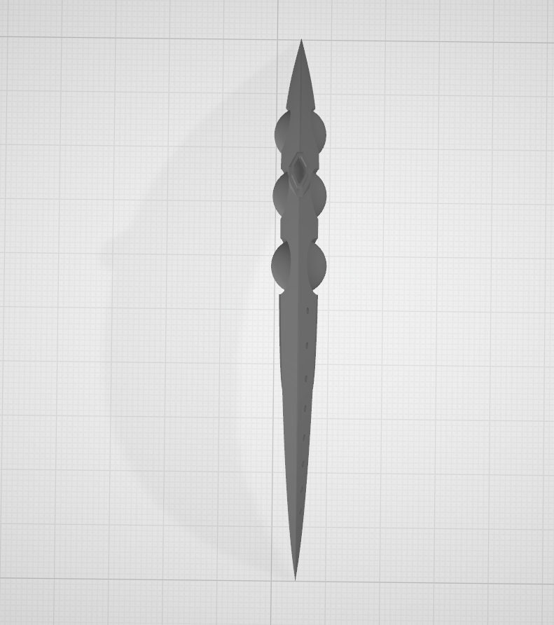 Zen Aku Flute Dagger 3D Print Model Etsy