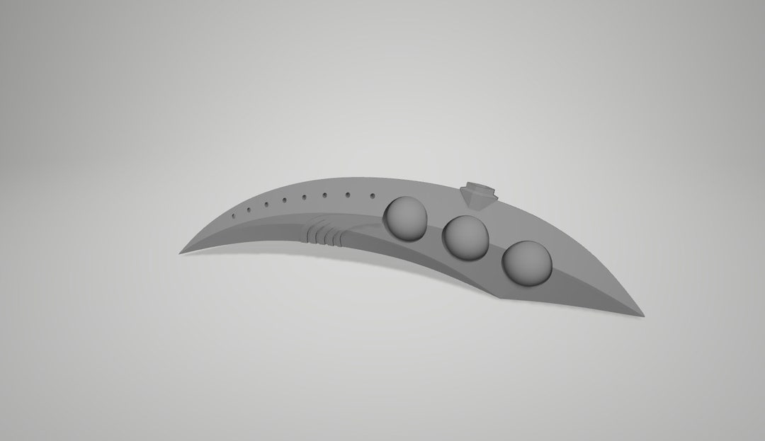 Zen Aku Flute Dagger 3D Print Model (Instant Download) Etsy