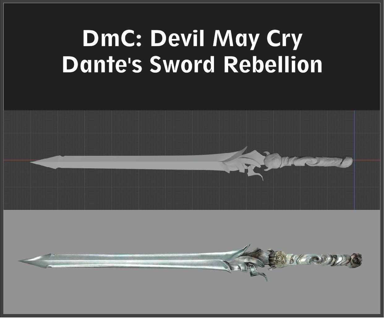 Second Life Marketplace - DEVIL MAY CRY4 Rebellion Dante's Sword