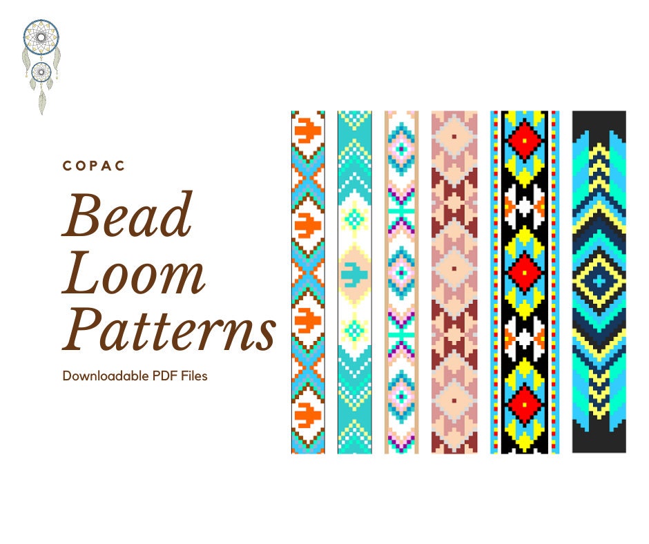 bead-loom-patterns-american-native-loom-bracelet-patterns-delica-bead-loom-patterns-etsy for Printable Free Bead Loom Patterns Pdf Bead Loom Patterns, American Native Loom Bracelet Patterns, Delica Bead Loom Patterns - Etsy for Printable Free Bead Loom Patterns Pdf