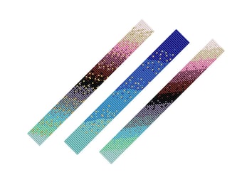 Modelli per braccialetti Delica Bead Loom: tonalità delicate (modello in PDF)