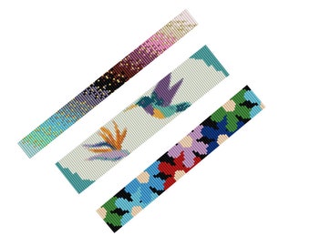 Kolibri Miyuki Bead Loom Armband Muster (PDF Muster)