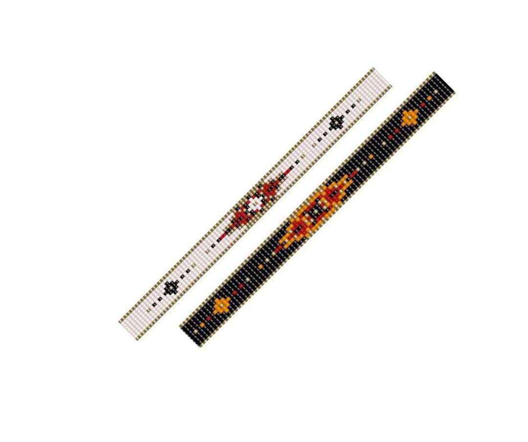 Bead Loom Patterns, American Native Style Loom Beading Bracelet