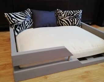 wooden dog bed etsy