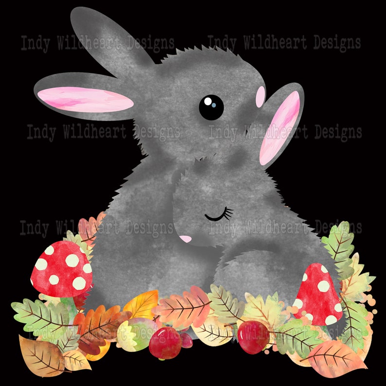 Paper Craft Scrapbook Album Autumn 53 PNG files Fox Bears Rabbits Hedgehog Cute Woodland Animal Fall Clipart Instant Download