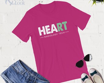 Camisa de corazón de Radiology Tech - Camiseta de radiología - Sudadera con capucha - Radiografía - Rad Tech Love - X-Ray Tech - Regalo de radiología - Graduación de radiología