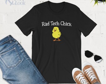 Rad Tech Chick - Camisa de radiología - Regalo de Navidad - Radiología divertida - Tecnología de rayos X - Regalo de rayos X - Regalo de radiología