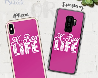 Xray Life Phone Case iPhone or Samsung - Color Options - Radiology Tech Gift - X-Ray Tech - Radiology Student - Radiologist Gifts - Rad Tech