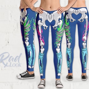 X-Ray Tech Fitness Skeleton Leggings - Yoga Pants - Active Leggings - Fitness Workout - Halloween Leggings - Rad Tech - Radiographer Gift