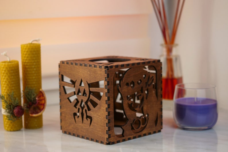 Legend of Zelda Candle Holder Legend of Zelda Lasercut Wooden Etsy