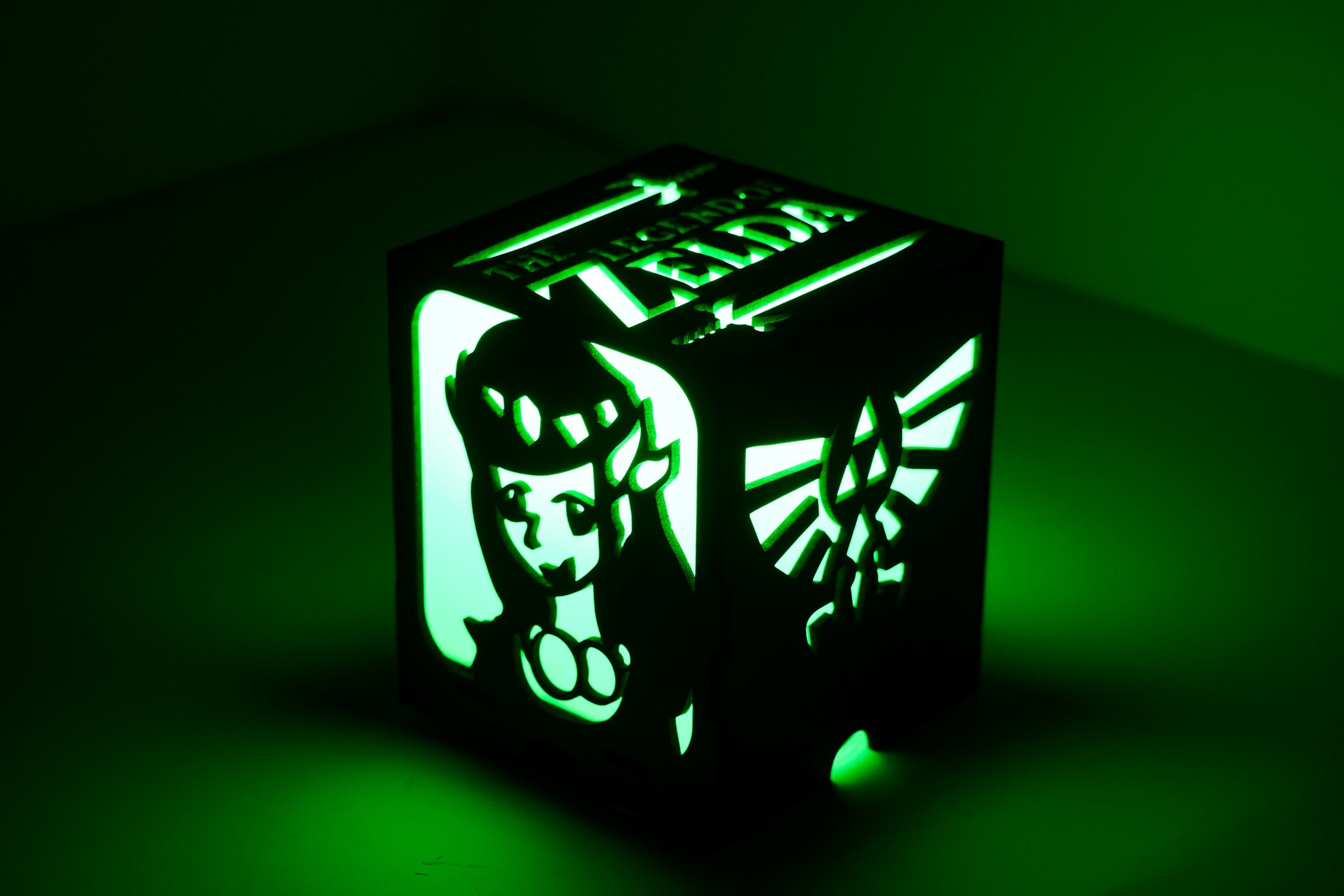 The Legends of Zelda Wooden Lantern Zelda Lightbox Video Etsy