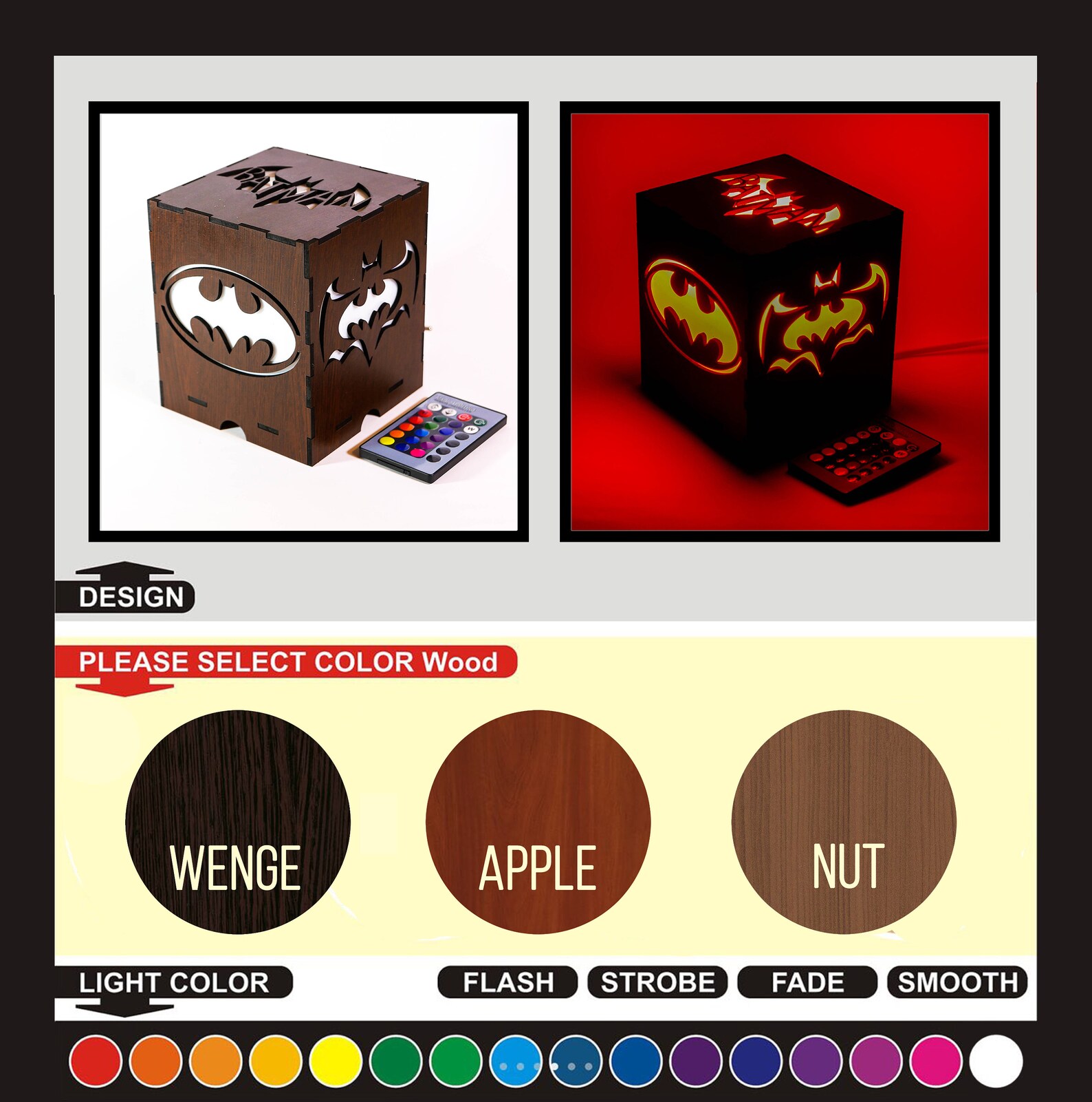 Batman Gifts for Him Batman Lantern Batman Gifts for Men Etsy