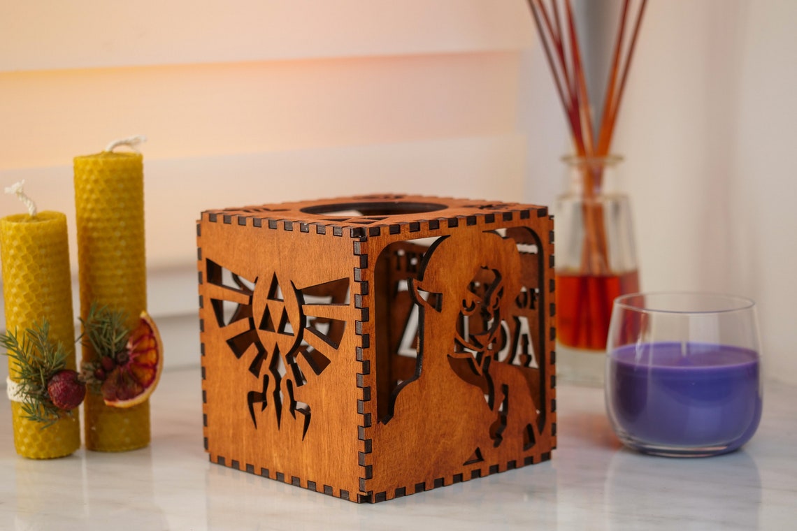 Legend of Zelda Candle Holder Legend of Zelda Lasercut Wooden Etsy