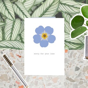 Met Sympathie, Empathie Card, Sorry voor uw verlies, verlies, duurzaam, uniek, hand getekend
