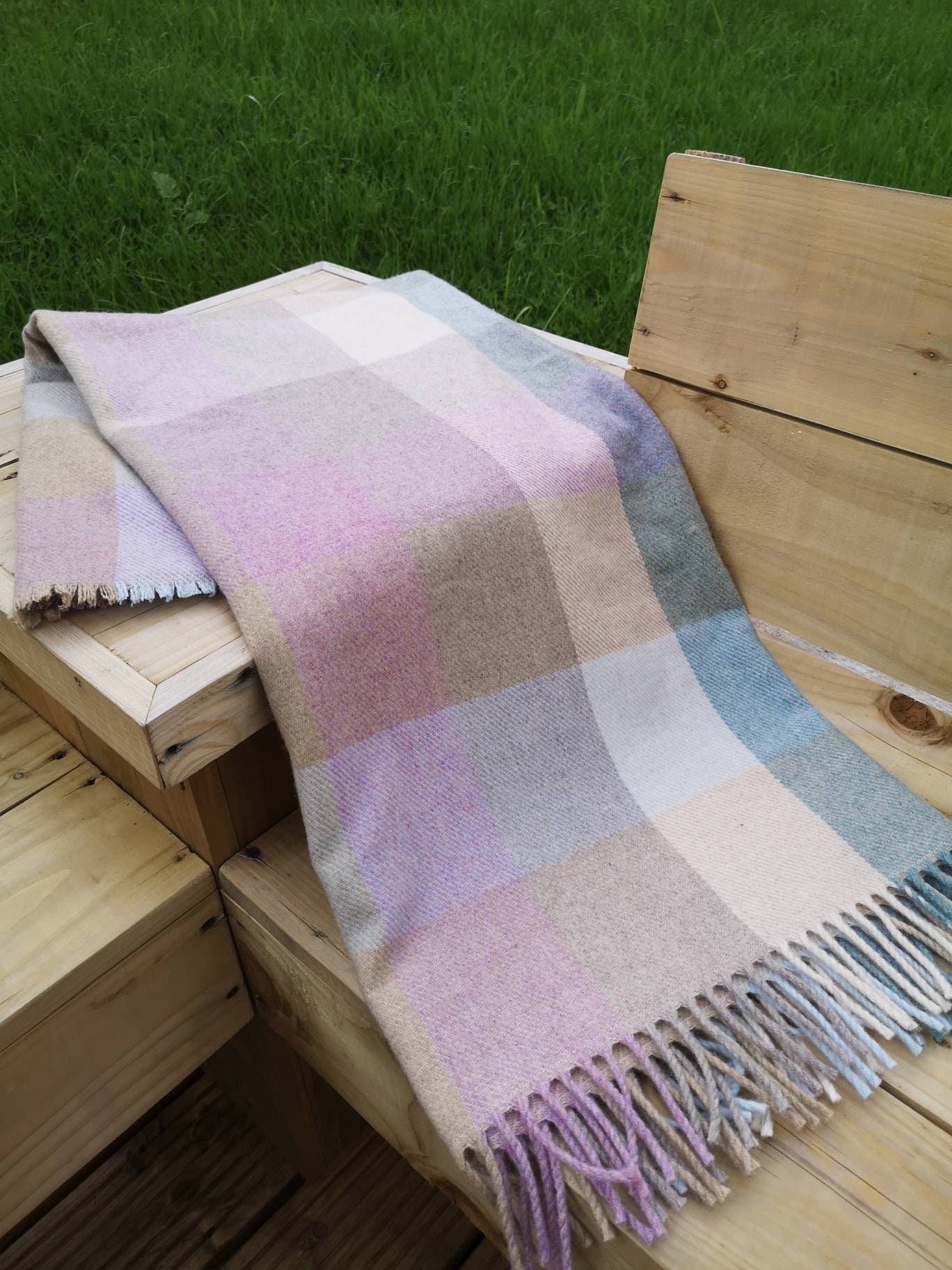 100 Merino Lambswool throw. Woven in Donegal. Soft wool Etsy