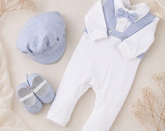baby boy christening outfit long sleeve | boy baptism outfit bowtie | wedding outfit for baby boy | baby boy christening suit