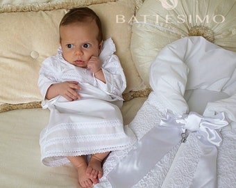 Christening Gown for Boys | Baby Boy Christening Gown | Baby Boy Baptism Outfit | White Christening Gown | Ivory Christening Gown | Blessing