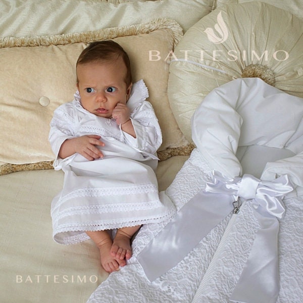 Christening Gown for Boys | Baby Boy Christening Gown | Baby Boy Baptism Outfit | White Christening Gown | Ivory Christening Gown | Blessing